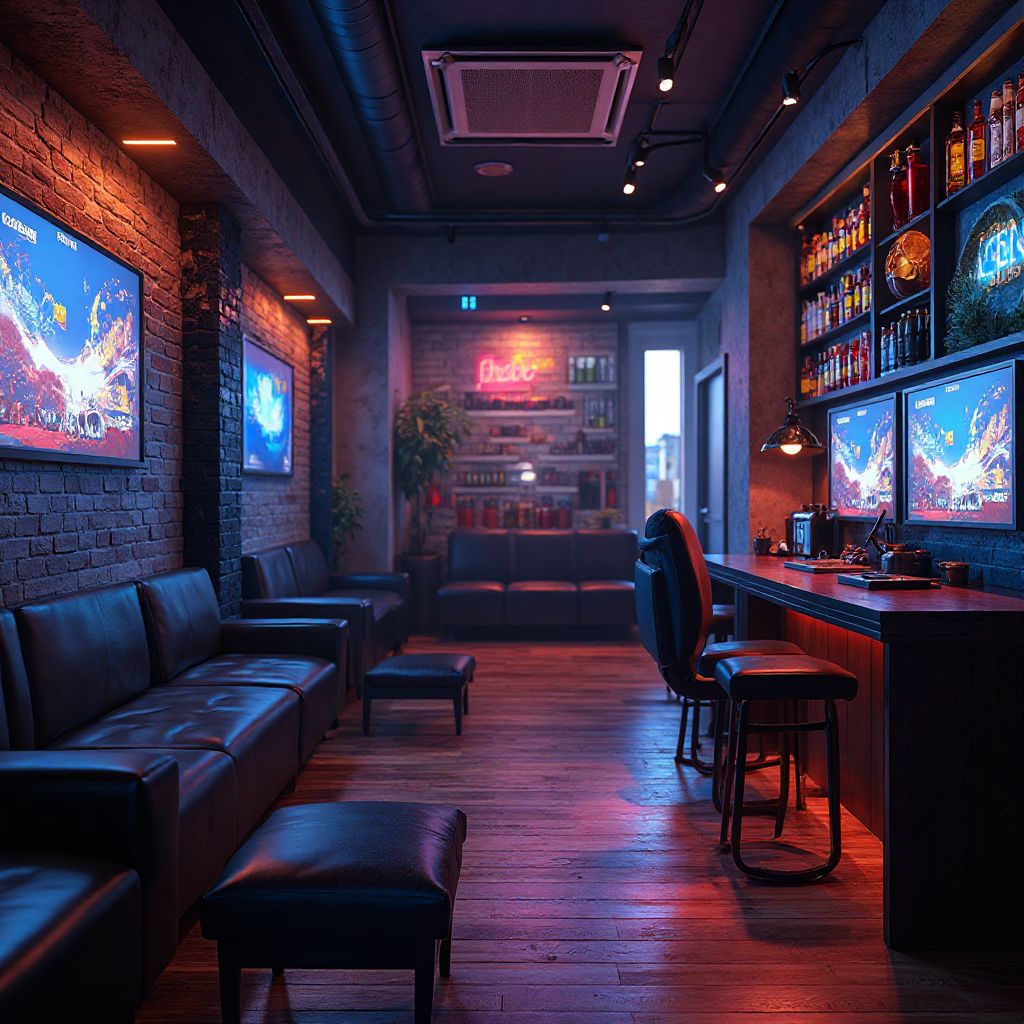 Refreshment lounge area